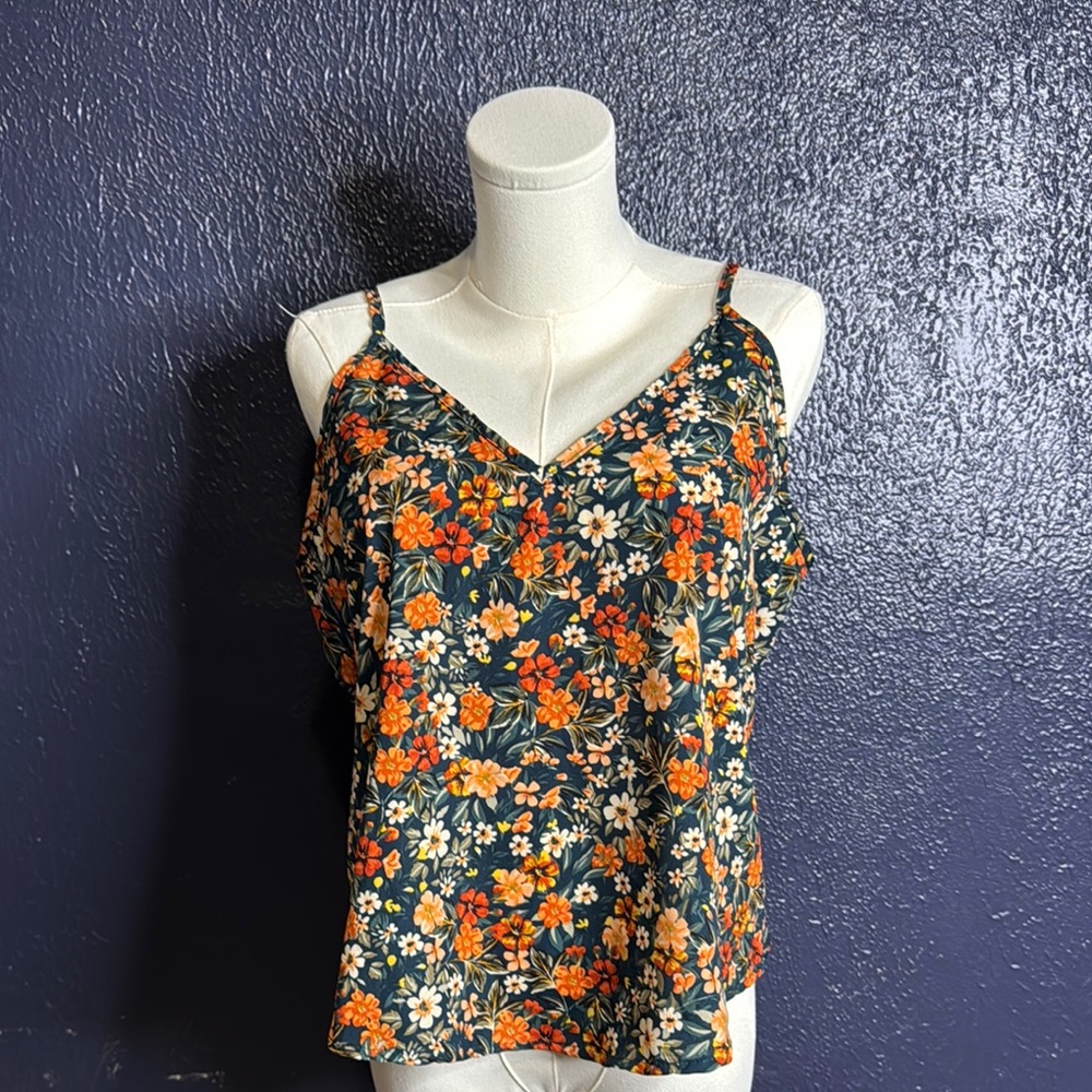 Floral Spaghetti Strap Top